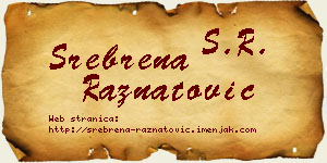 Srebrena Ražnatović vizit kartica
